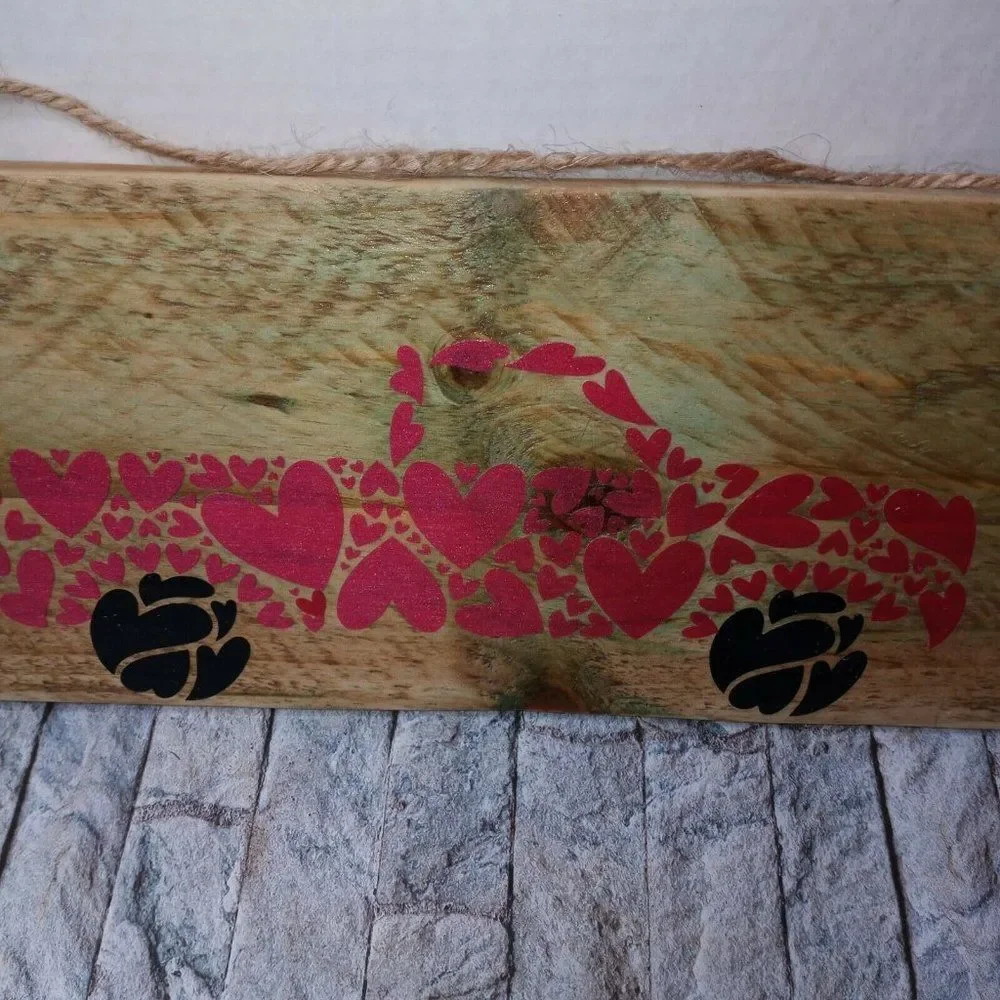 Truck Of Hearts Love Truck Decor Wall Hanging